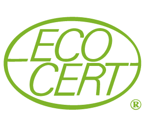 Eco Cert logo symbolizing global certification for organic and environmentally sustainable products and materials.