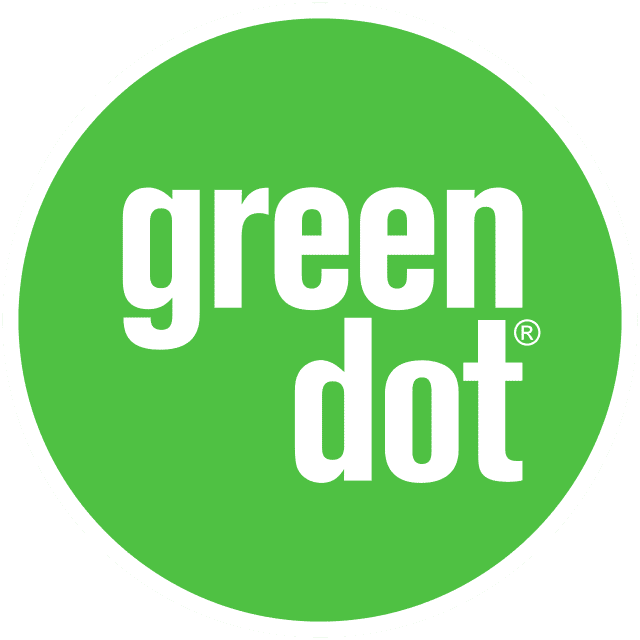 Green Dot logo highlighting commitment to recycling and sustainable waste management practices.